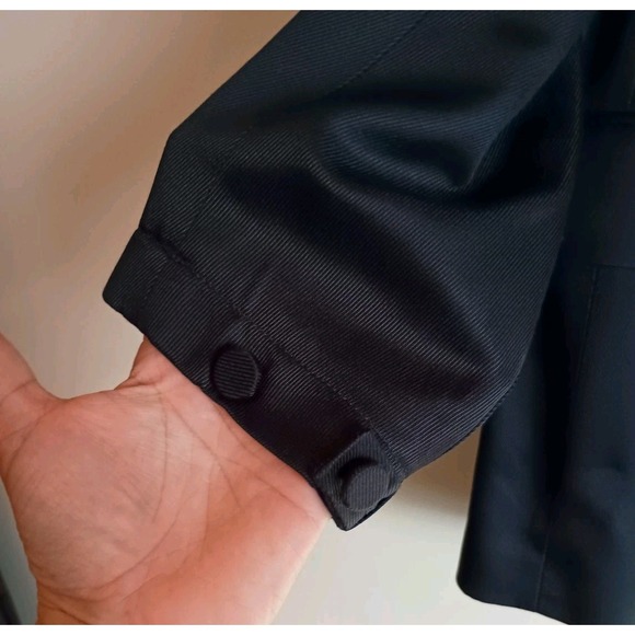 Theory Liquid Twill Drape Jacket Navy Size 4 NWT $475 Blazer Drawstring Waist - Picture 6 of 16